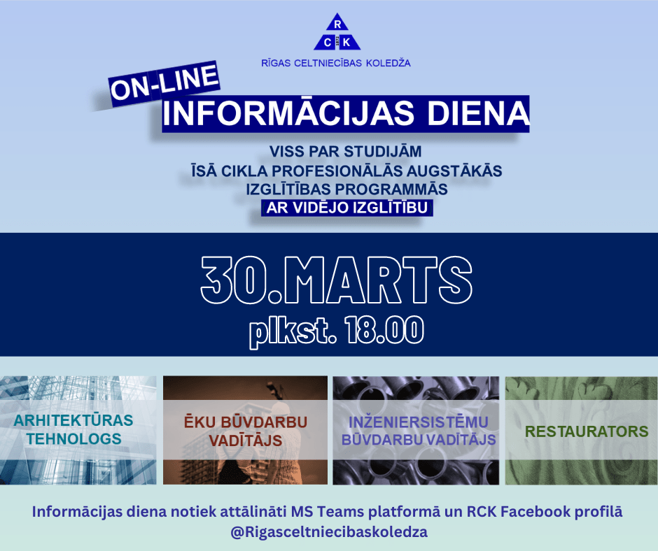 Online informācijas diena RCK